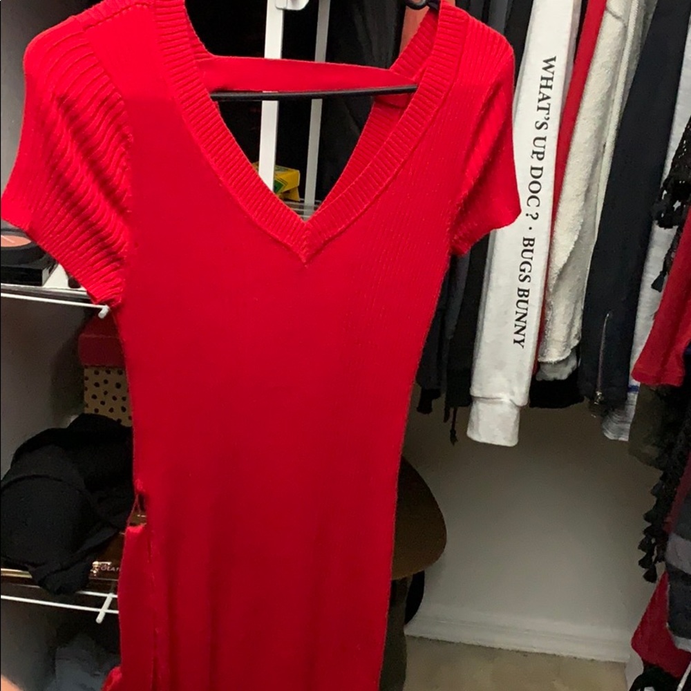 Red mini dress never used